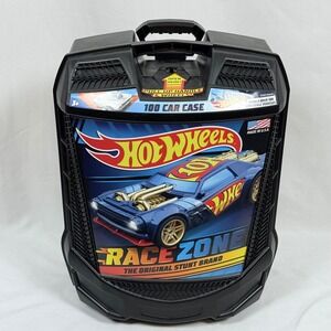 Hot Wheels Rollin 100 Car Case Rolling Toy Storage Carrier Wheeled Luggage